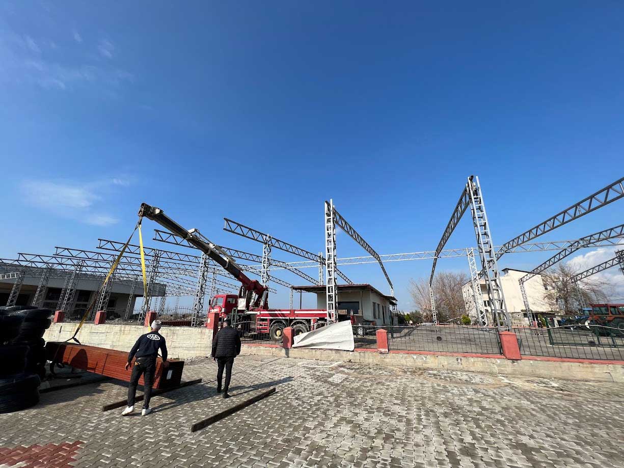 Osmaniye çelik konstrüksiyon imalat aşamaları